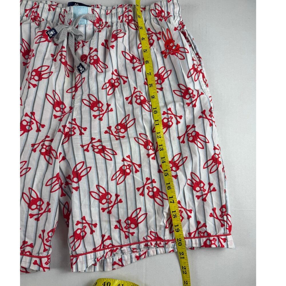Psycho Bunny Men's Pajama Shorts - Red Logo - Size L - Picture 4 of 9